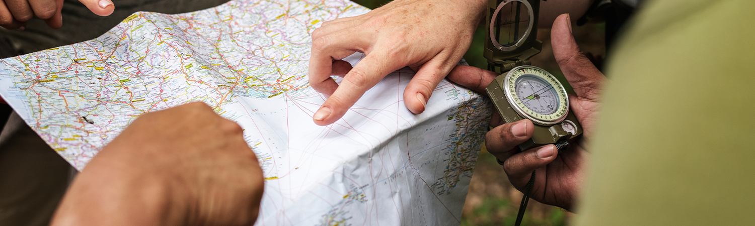 Hands on map